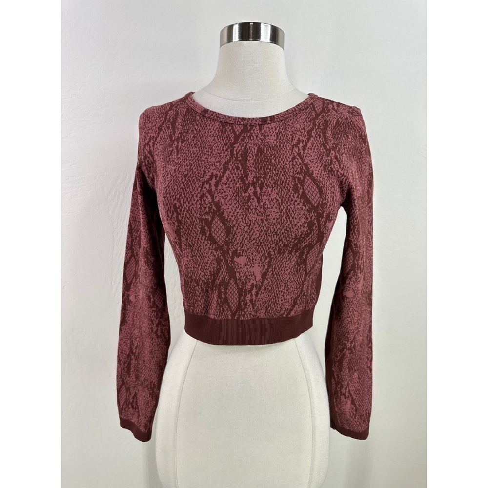 Fabletics Athletic Snake Print Long Sleeve Top